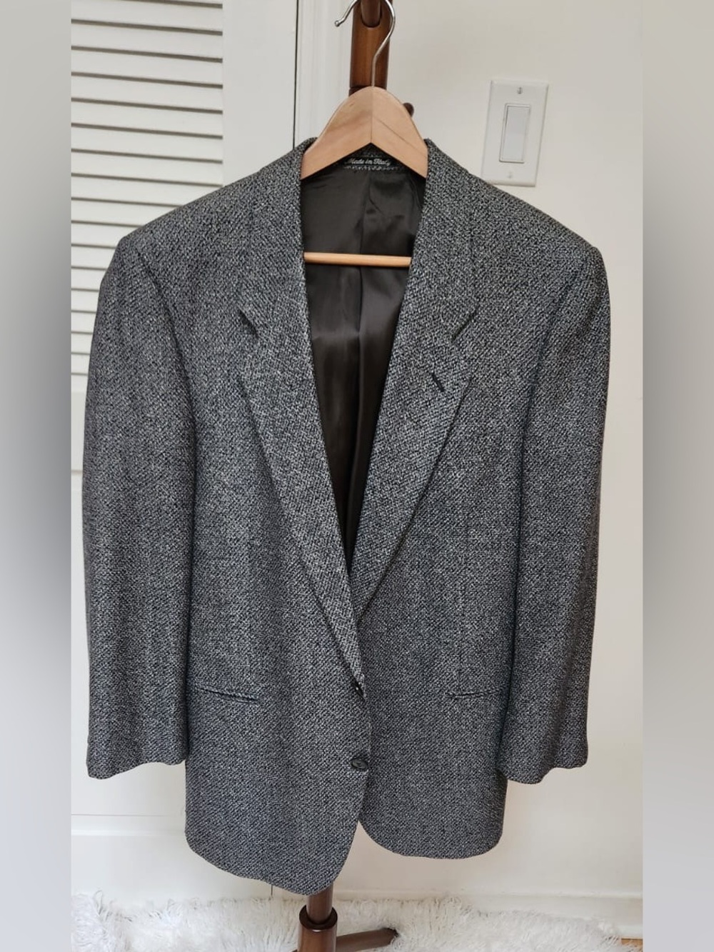 Giorgio Armani Gray Herringbone Sport Coat